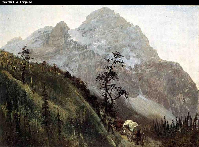 Albert Bierstadt Western_Trail_the_Rockies